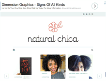 Tablet Screenshot of naturalchica.com